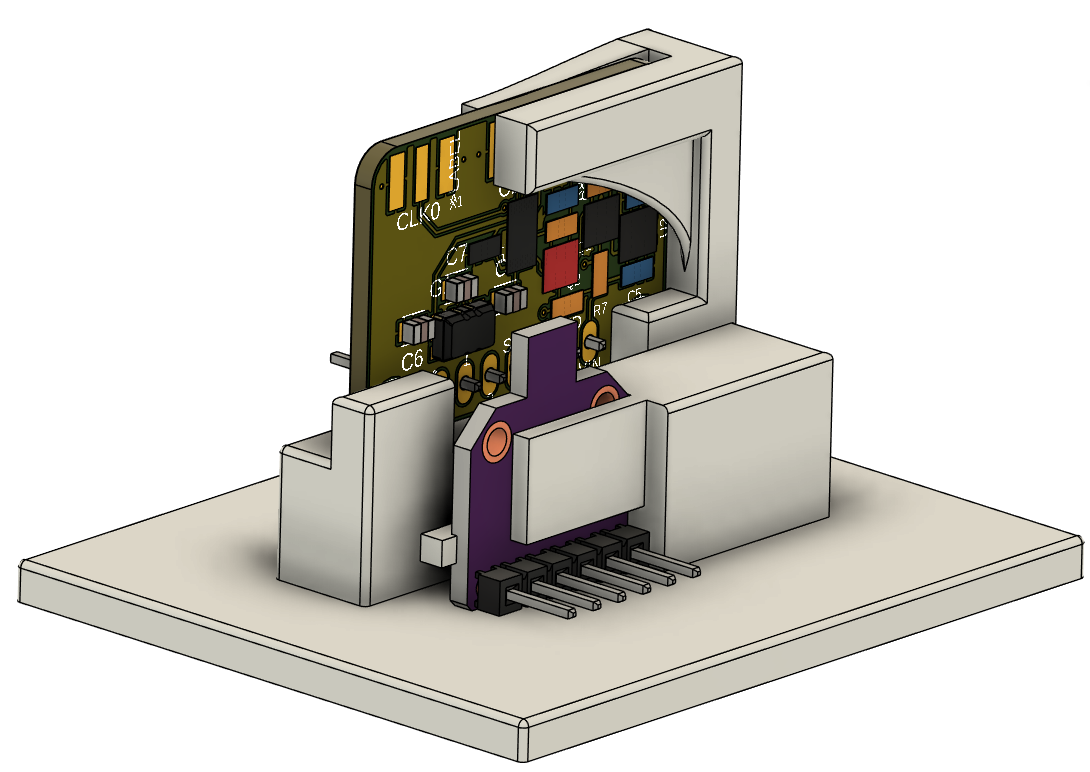 Modèle 3D du support de test