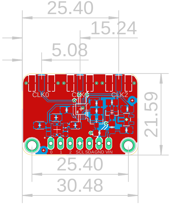 Routage du module de génération du signal (Fusion360)